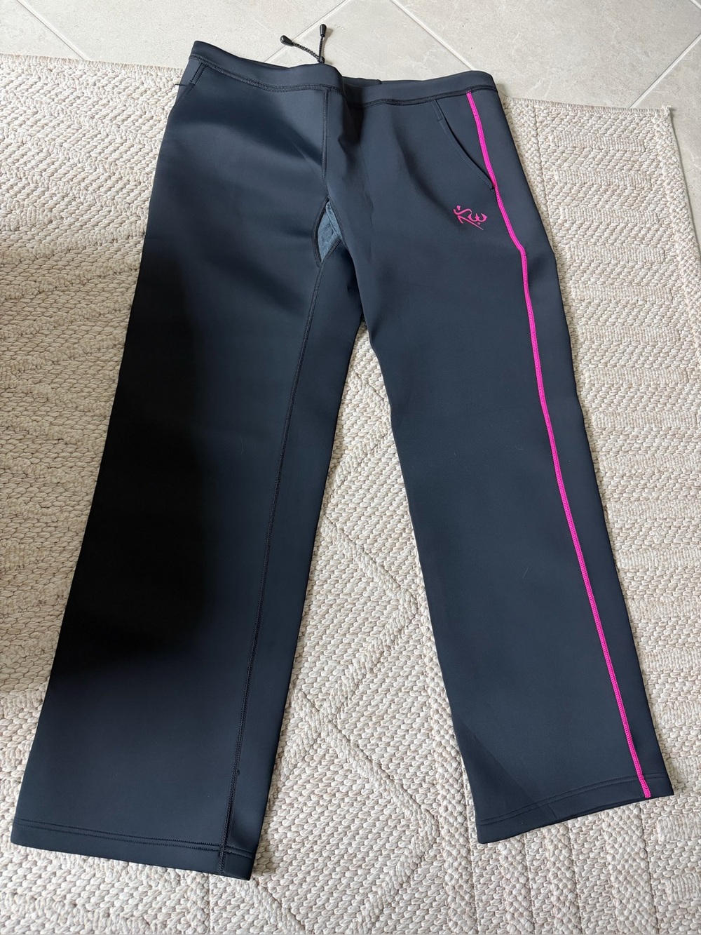 Women's Kutting Weight Neoprene Sauna Suit Pants 2XL Black